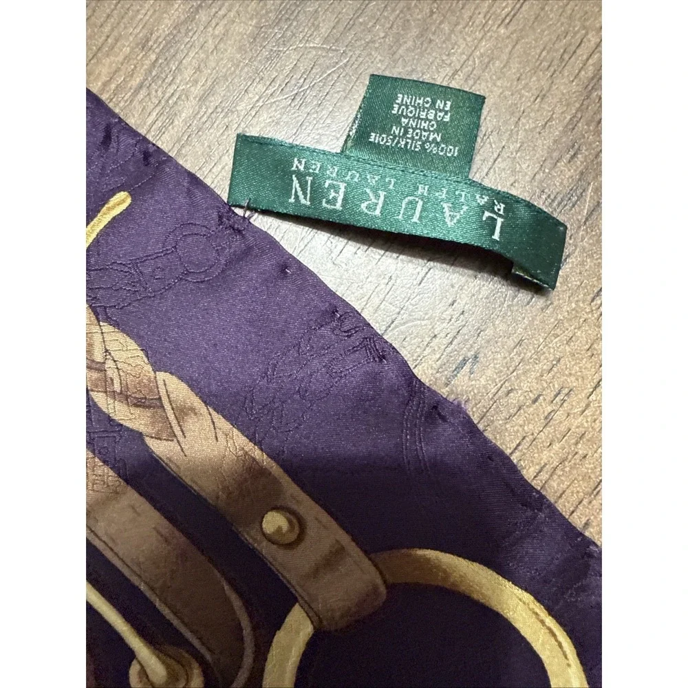 LAUREN Ralph Lauren Crest LXVII Silk‎ Scarf 35